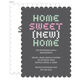 Grey Stitching Moving Announcements Image 1 of 6